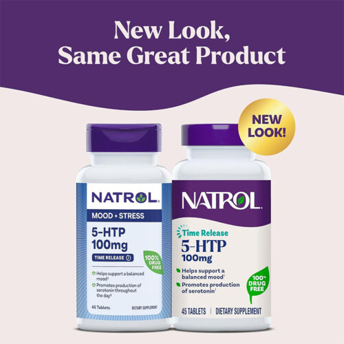 5-htp 100mg Natrol | 45 Tabletas - Image 3