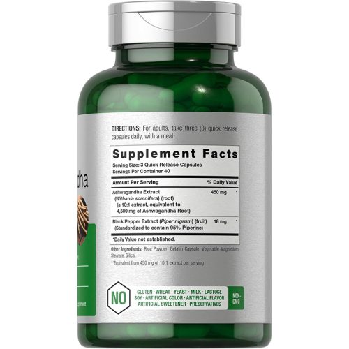 Ashwagandha 450mg Horbaach | 120 Cápsulas - Image 2