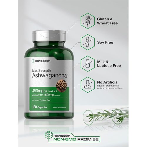 Ashwagandha 450mg Horbaach | 120 Cápsulas - Image 4