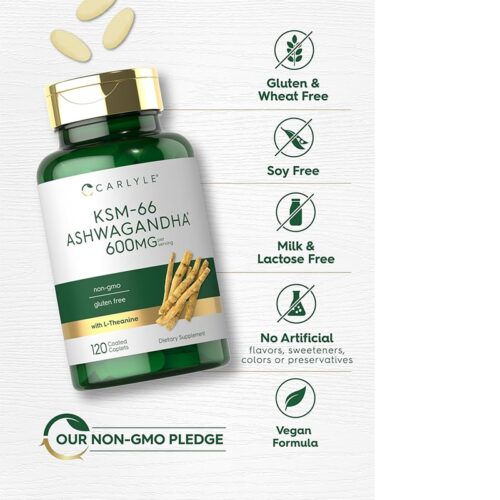 Ksm-66 Ashwagandha 600mg Carlyle | 120 Cápsulas - Image 3