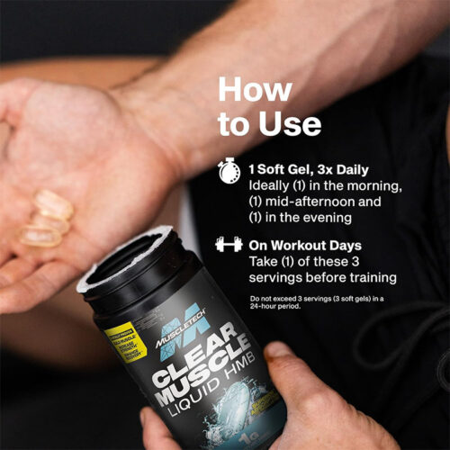 Clear Muscle BetaTOR 1000mg Muscletech | 42 Cápsulas - Image 3