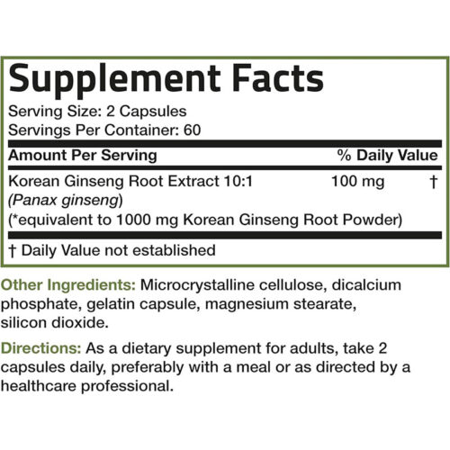 Ginseng 100mg Bronson | 120 Cápsulas - Image 2