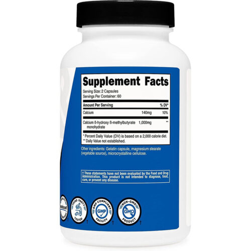 HMB 1000 Nutricost | 120 Cápsulas - Image 3