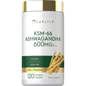 KSM-66 Ashwagandha Carlyle 600 mg frasco de 120 cápsulas