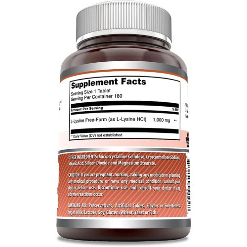 L-Lisina Amazing Nutrition | 180 Tabletas - Image 2