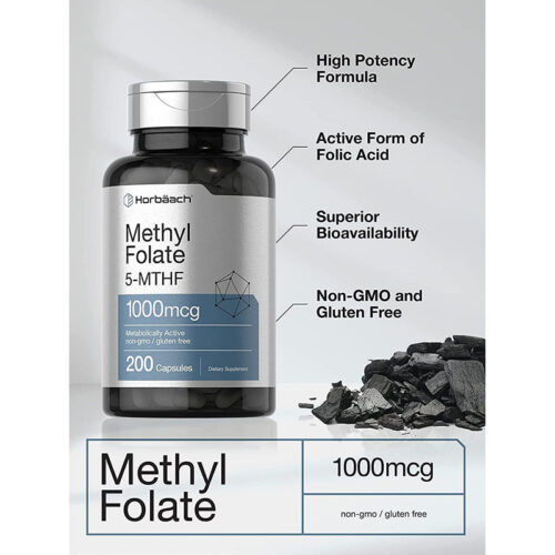 Methyl Folate 100mg Horbaach | 200 Cápsulas - Image 3