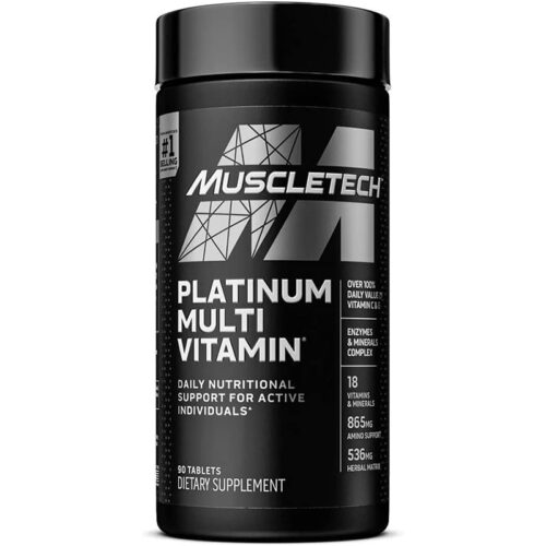 Multivitaminico Platinum Muscletech | 90 Tabletas - Image 1