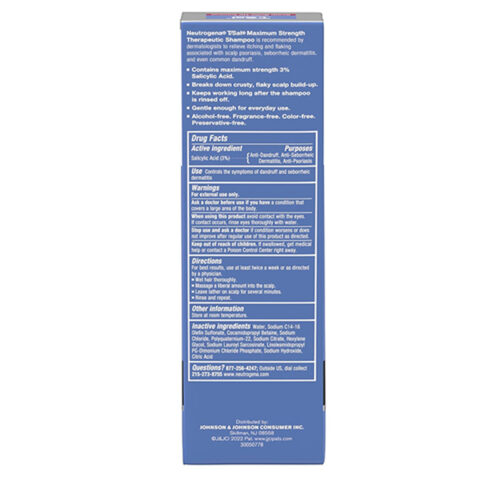 Shampoo T/Sal Fórmula Anticaspa Neutrogena | 133ml - Image 4