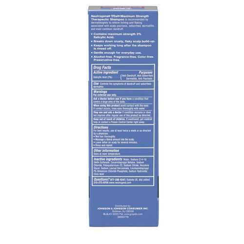 Shampoo T/Sal Fórmula Anticaspa Neutrogena | 133ml - Image 5