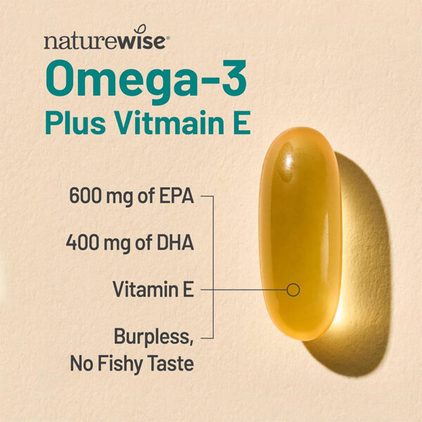 Omega 3 + Vitamina E Naturewise | 60 Softgel