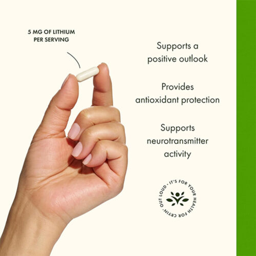 Orotato de Litio 5mg Swanson | 60 Cápsulas - Image 3