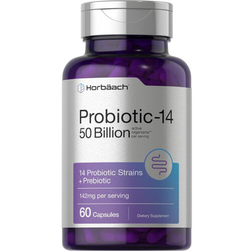 Probiótico 50 Billones 14 Cepas Con Prebiotico Horbaach | 60 Cápsulas - Image 1