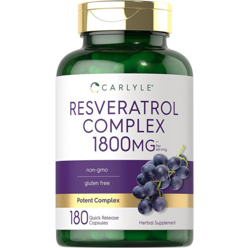 Resveratrol 1800mg Carlyle | 180 Cápsulas - Image 1