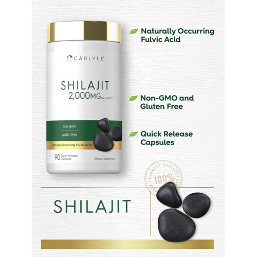 Shilajit Extracto 2000mg Carlyle | 60 Cápsulas - Image 3