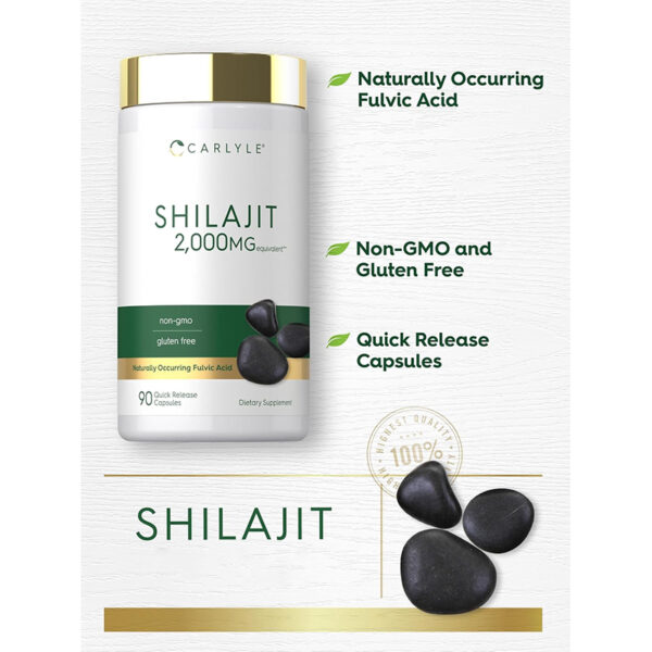 Shilajit Extracto 2000mg Carlyle | 60 Cápsulas
