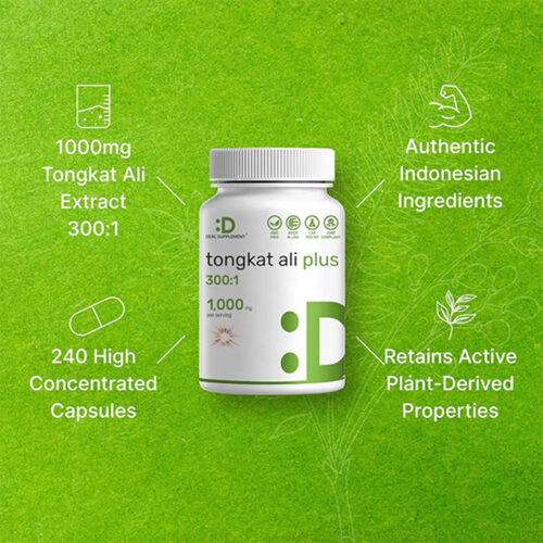 Tongkat Ali Plus 1100mg Deal Supplement | 240 Cápsulas - Image 3