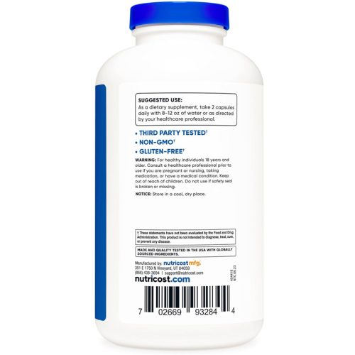 BCAA 1000mg Nutricost | 500 Cápsulas - Image 4