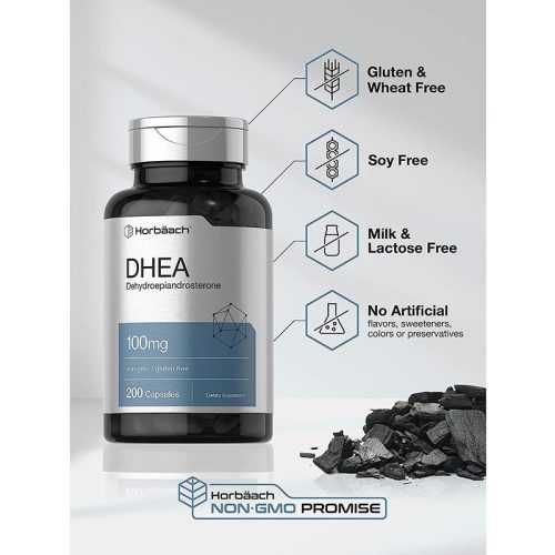 DHEA 100mg Horbaach | 200 Cápsulas - Image 5