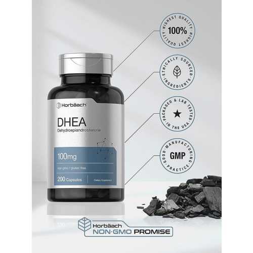 DHEA 100mg Horbaach | 200 Cápsulas - Image 4