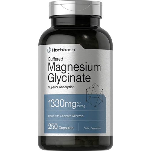 Glicinato de Magnesio 1330mg Horbaach | 250 Cápsulas - Image 1