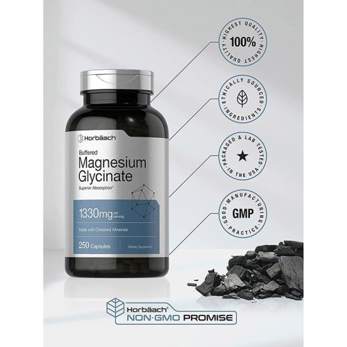 Glicinato de Magnesio 1330mg Horbaach | 250 Cápsulas - Image 3