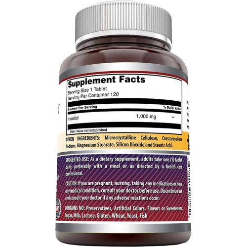 Inositol 1000mg Amazing Formula | 120 Tabletas - Image 2