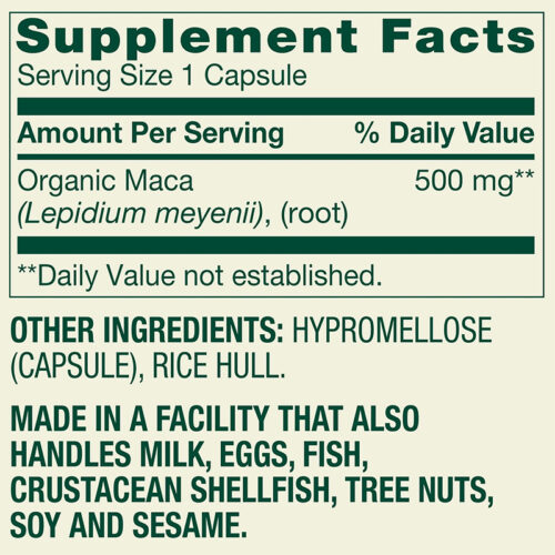 Maca 500mg Spring Valley | 90 Capsulas - Image 4