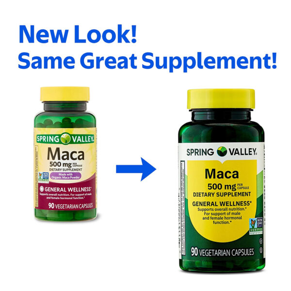 Maca 500mg Spring Valley | 90 Capsulas