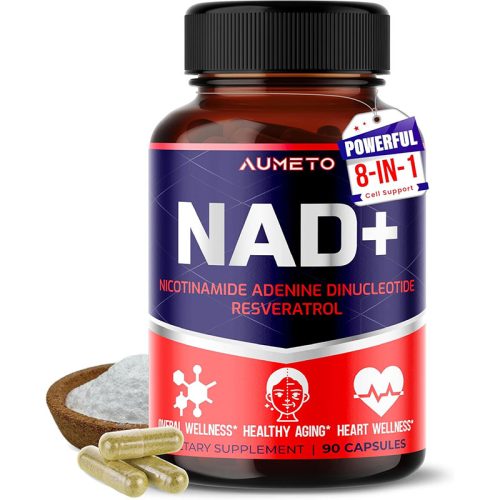 NAD+ Trans-Resveratrol con Quercetin y Rhodiola Aumeto | 90 Cápsulas - Image 1
