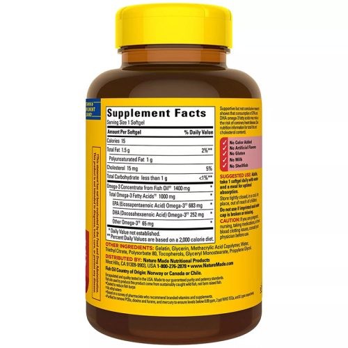 Omega 3 1400mg Nature Made | 65 Cápsulas - Image 2