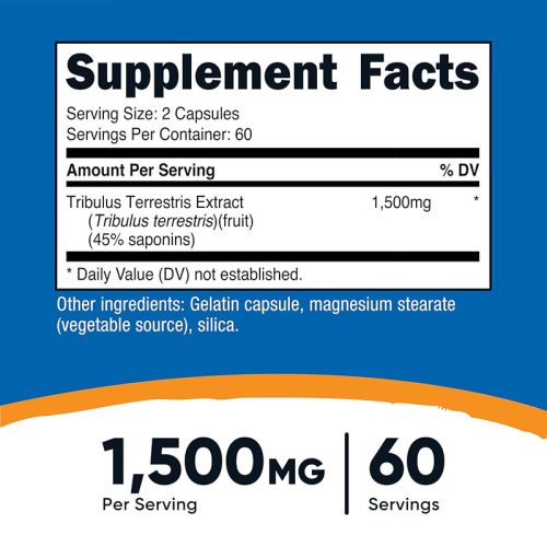 Tribulus 1500mg Nutricost | 120 Cápsulas - Image 2