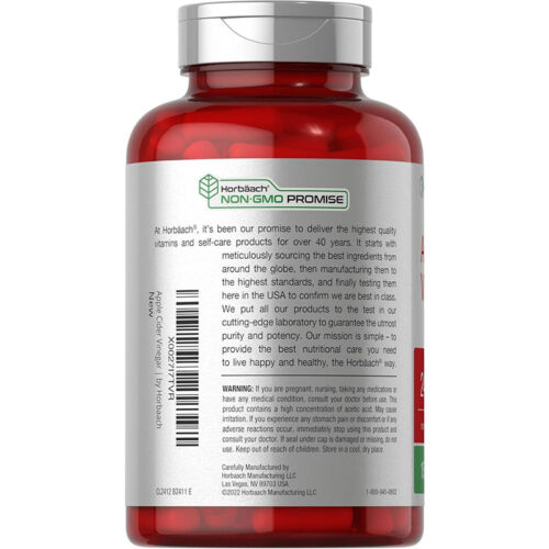 Vinagre Sidra de Manzana 2400mg Horbaach | 150 Cápsulas - Image 3