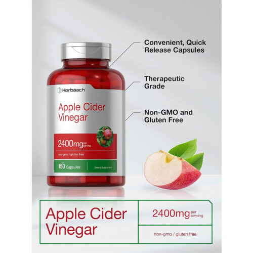 Vinagre Sidra de Manzana 2400mg Horbaach | 150 Cápsulas - Image 5