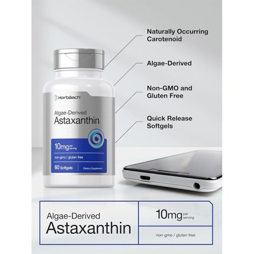 Astaxantina 10mg Horbaach | 60 Cápsulas - Image 3