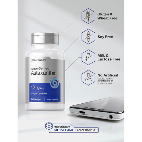 Astaxantina 10mg Horbaach | 60 Cápsulas - Image 4