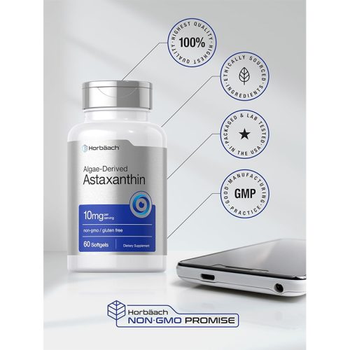 Astaxantina 10mg Horbaach | 60 Cápsulas - Image 5