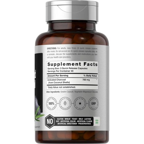Carbon Activado 780mg Horbaach | 120 Cápsulas - Image 2