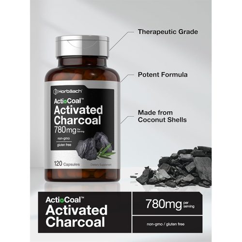 Carbon Activado 780mg Horbaach | 120 Cápsulas - Image 3