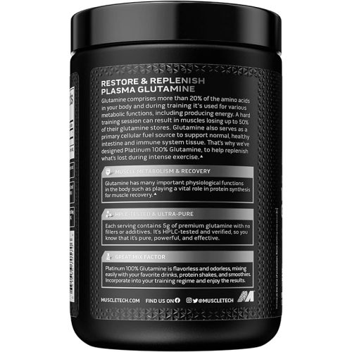 Glutamina Platinum Muscletech | 300gr Polvo - Image 3