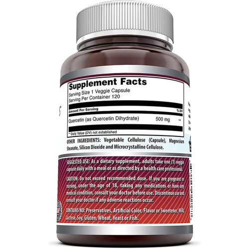 Quercetina 500mg Amazing Nutrition | 120 Cápsulas - Image 2