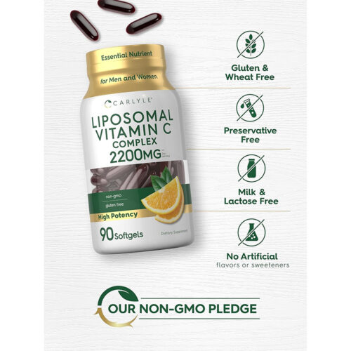 Vitamina C Liposomal 2200mg Carlyle | 90 Cápsulas - Image 5