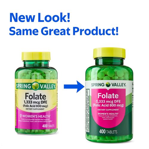 Acido Fólico 800mcg Spring Valley | 400 Tabletas - Image 5