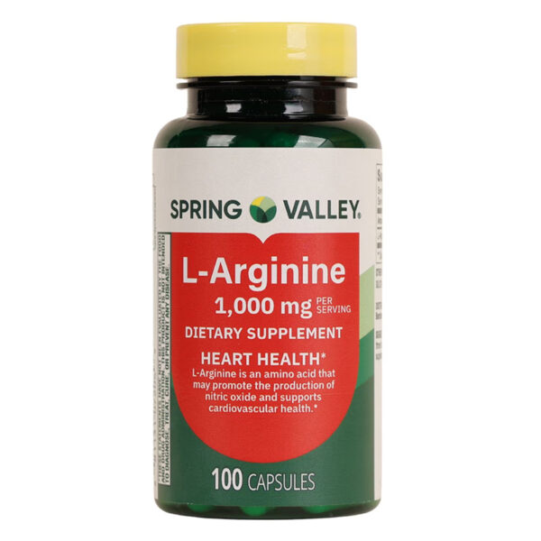 L-ARGININA 1000MG 100 CAP SPRING VALLEY 01