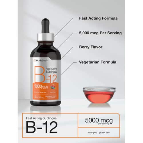 B12 Metilcobalamina Sublingual Horbaach | 118 ml Líquido - Image 4