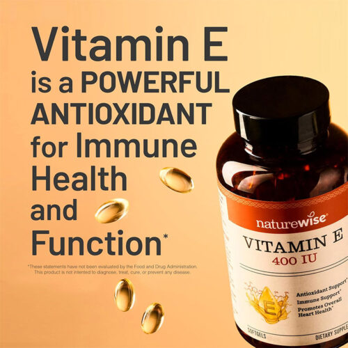 Vitamina E 180mg 400iu NatureWise | 120 Softgel - Image 4