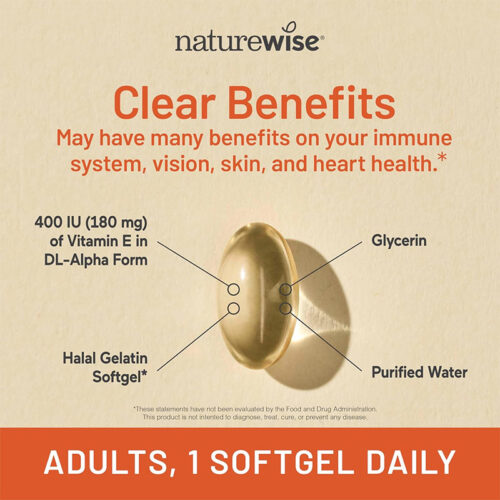 Vitamina E 180mg 400iu NatureWise | 120 Softgel - Image 6