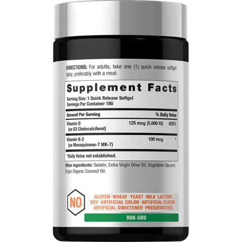 Vitamina K2 MK7 con D3 Horbaach | 180 Capsulas - Image 2