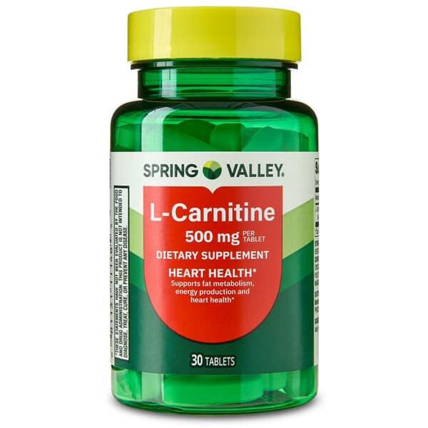 L-CARNITINA 500MG 30 TAB SPRING VALLEY 01