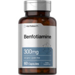 Benfotiamina 300mg vitamina B1 Horbaach frasco de 60 cápsulas