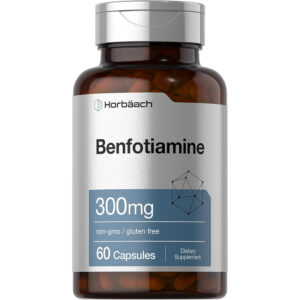 Benfotiamina 300mg vitamina B1 Horbaach frasco de 60 cápsulas
